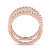 Thumbnail Image 3 of Now + Forever Diamond Double Wedding Band 1/2 ct tw Round-cut 14K Rose Gold
