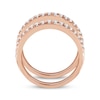 Thumbnail Image 2 of Diamond Double Wedding Band 1/2 ct tw Round-cut 14K Rose Gold