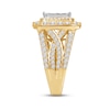 Thumbnail Image 2 of Now + Forever Multi-Diamond Engagement Ring 3 ct tw Princess & Round-cut 14K Yellow Gold