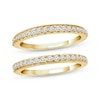 Thumbnail Image 1 of Now + Forever Diamond Double Wedding Band 1/2 ct tw Round-cut 14K Yellow Gold
