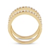 Thumbnail Image 3 of Now + Forever Diamond Double Wedding Band 1/2 ct tw Round-cut 14K Yellow Gold