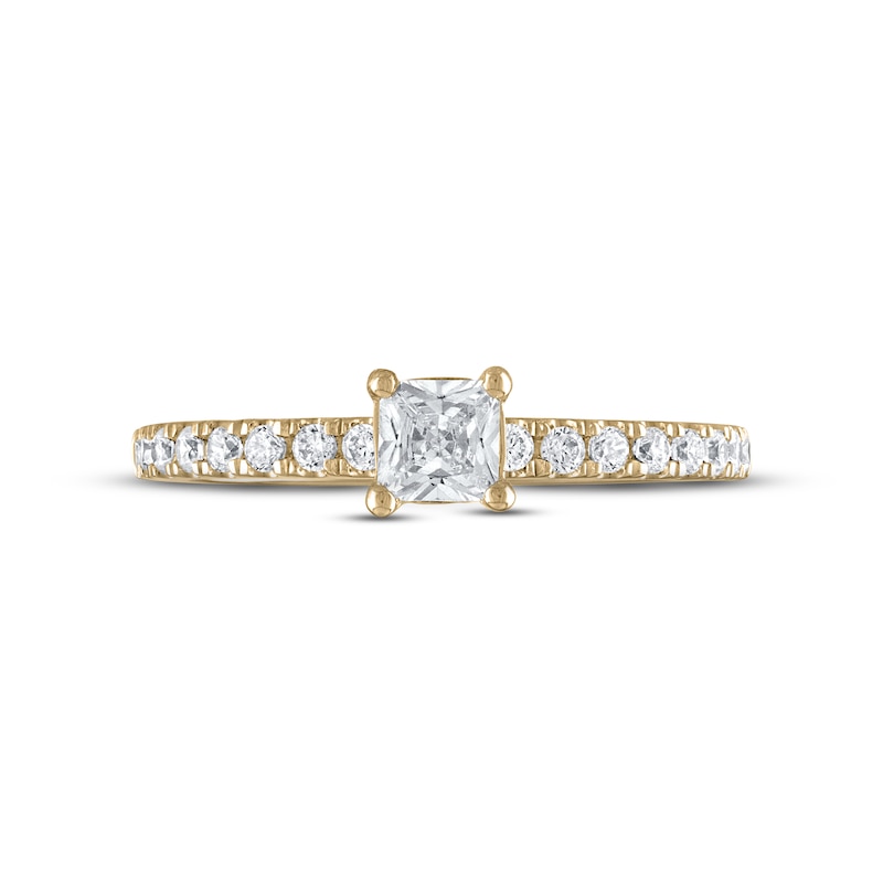 Main Image 3 of Now + Forever Diamond Engagement Ring 5/8 ct tw Princess & Round-cut 14K Yellow Gold