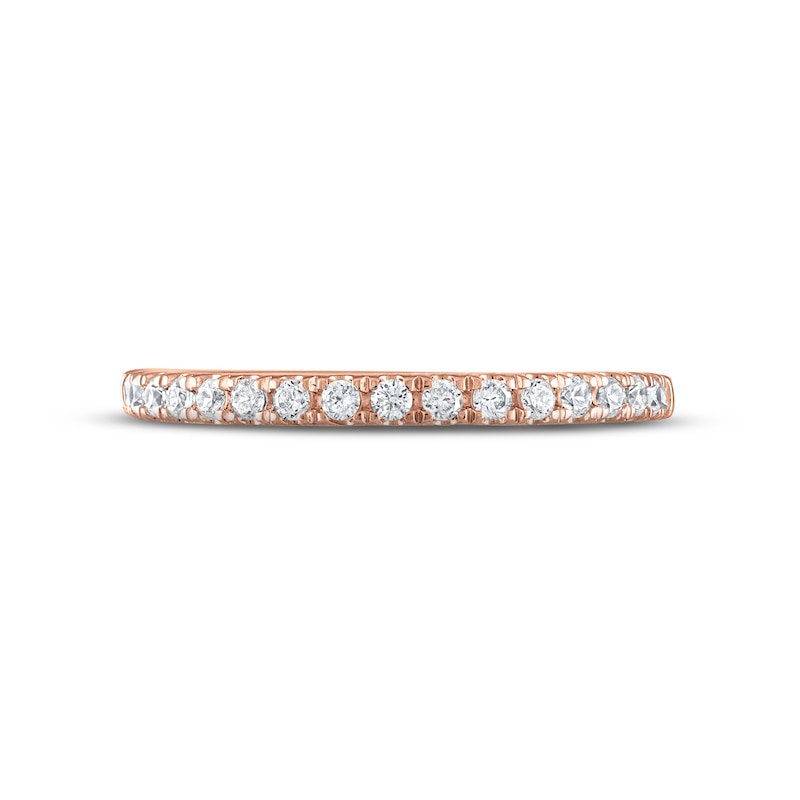Main Image 3 of Now + Forever Diamond Wedding Band 1/4 ct tw Round-cut 14K Rose Gold