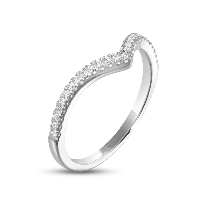 Main Image 2 of Now + Forever Diamond Wedding Band 1/8 ct tw Round-cut 14K White Gold