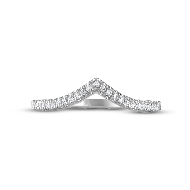 Main Image 3 of Now + Forever Diamond Wedding Band 1/8 ct tw Round-cut 14K White Gold