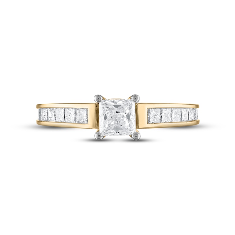 Diamond Engagement Ring 1-1/4 ct tw Princess-cut 14K Yellow Gold