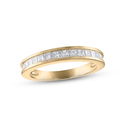 Now + Forever Diamond Wedding Band 3/4 ct tw Princess-cut 14K Yellow Gold
