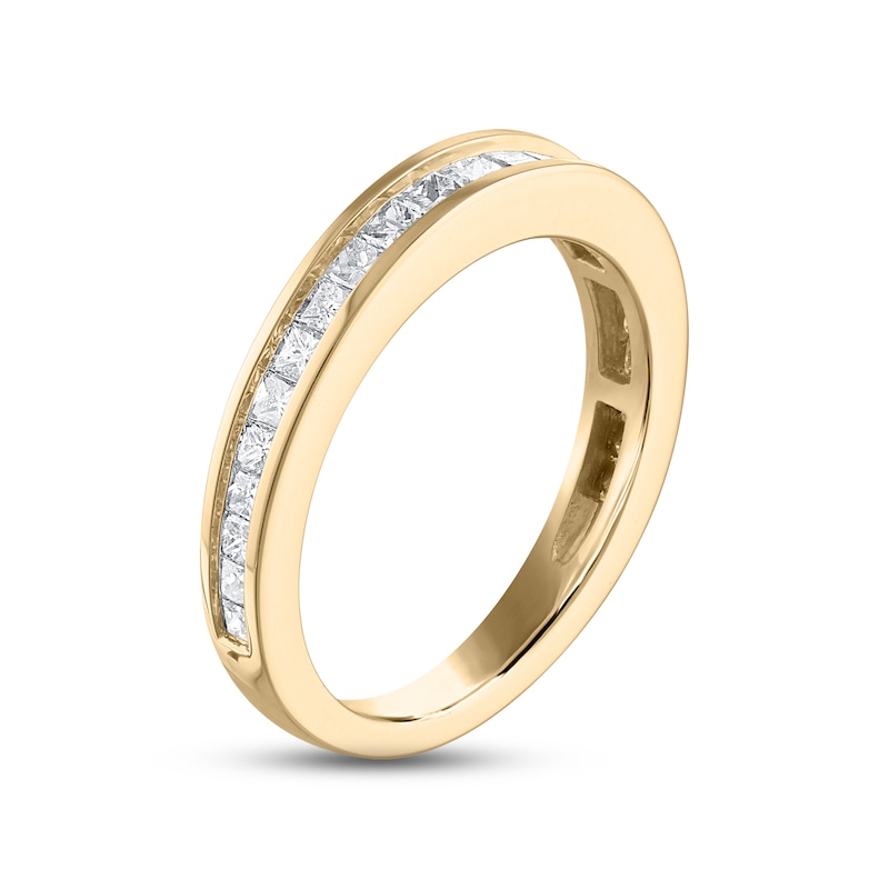 Main Image 2 of Now + Forever Diamond Wedding Band 3/4 ct tw Princess-cut 14K Yellow Gold