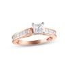 Thumbnail Image 0 of Diamond Engagement Ring 1-1/4 ct tw Princess-cut 14K Rose Gold