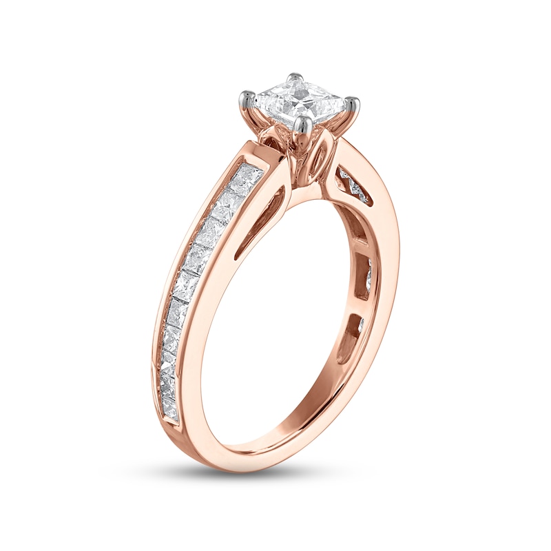 Main Image 2 of Now + Forever Diamond Engagement Ring 1-1/4 ct tw Princess-cut 14K Rose Gold