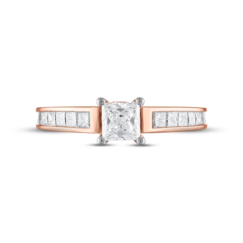 Main Image 3 of Now + Forever Diamond Engagement Ring 1-1/4 ct tw Princess-cut 14K Rose Gold