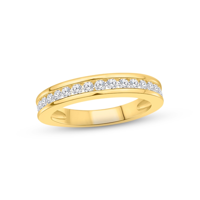 Diamond Wedding Band 1/3 ct tw Roundcut 14K Yellow Gold Kay