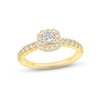 Thumbnail Image 1 of Now + Forever Diamond Engagement Ring 5/8 ct tw Princess & Round-cut 14K Yellow Gold