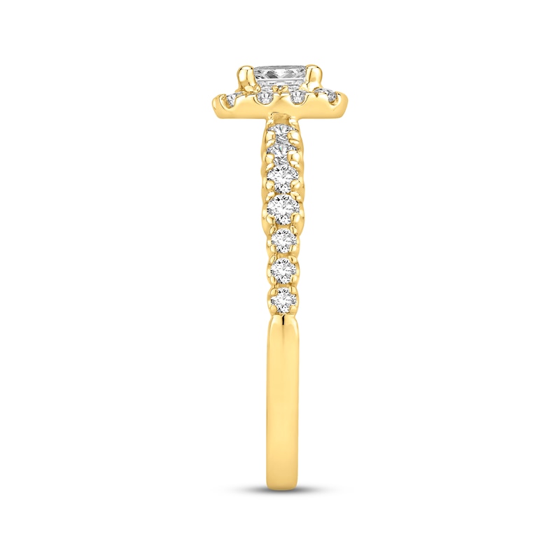 Main Image 2 of Now + Forever Diamond Engagement Ring 5/8 ct tw Princess & Round-cut 14K Yellow Gold