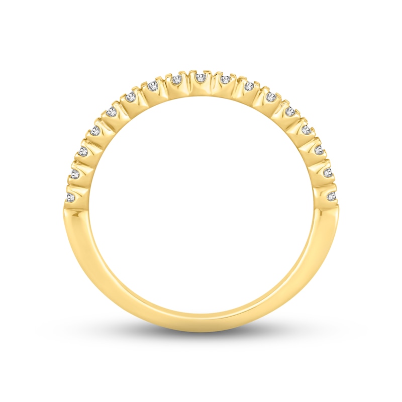 Diamond Wedding Band 1/4 ct tw Round-cut 14K Yellow Gold