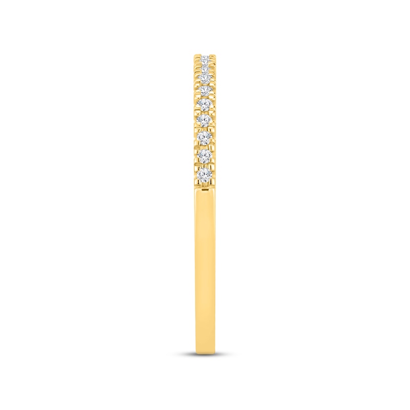 Diamond Wedding Band 1/8 ct tw Round-cut 14K Yellow Gold