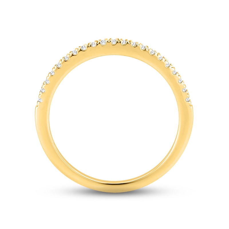 Diamond Wedding Band 1/8 ct tw Round-cut 14K Yellow Gold