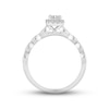 Thumbnail Image 3 of Now + Forever Diamond Engagement Ring 3/8 ct tw Princess & Round-cut 10K White Gold