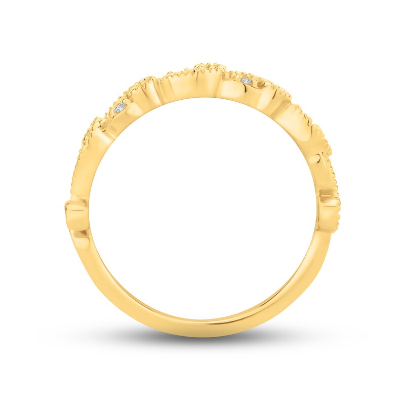 Main Image 4 of Now + Forever Diamond Wedding Band 1/15 ct tw Round-cut 14K Yellow Gold