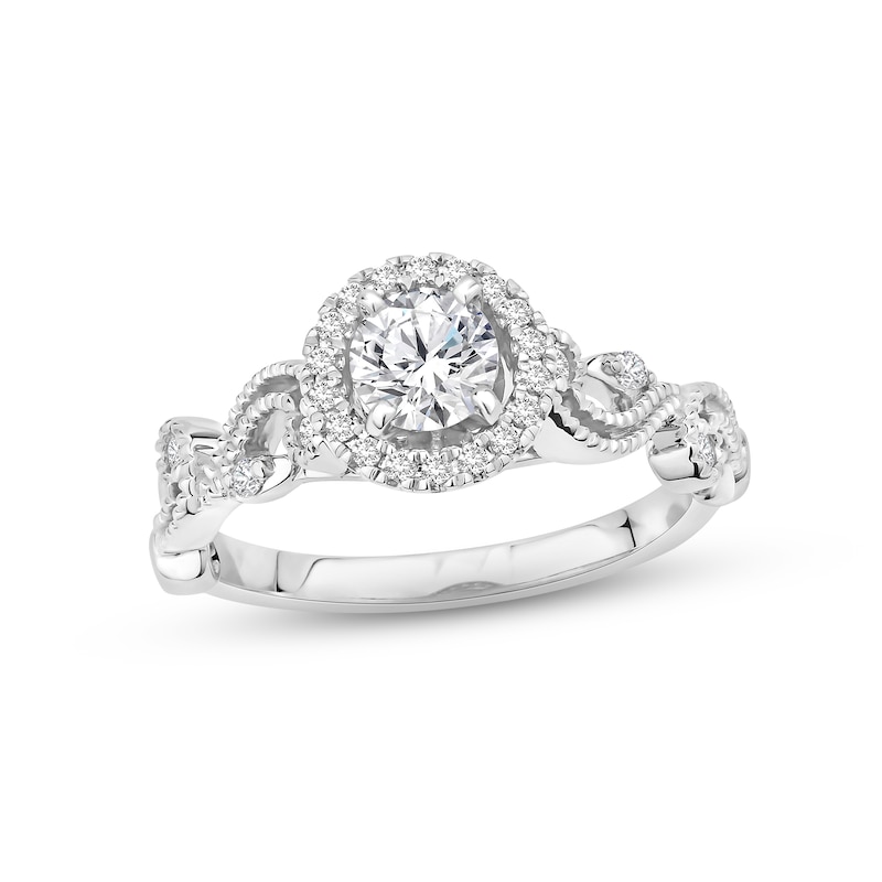 Main Image 1 of Now + Forever Diamond Engagement Ring 5/8 ct tw Round-cut 14K White Gold