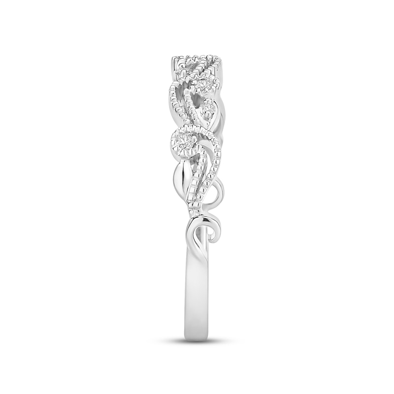 Diamond Wedding Band 1/15 ct tw Round-cut 14K White Gold