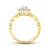 Thumbnail Image 2 of Diamond Engagement Ring 3/8 ct tw Round-cut 10K Two-Tone Gold