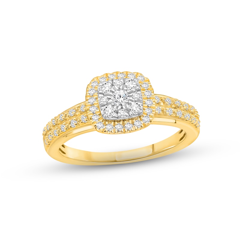 Main Image 1 of Now + Forever Diamond Engagement Ring 3/8 ct tw Round-cut 14K Two-Tone Gold