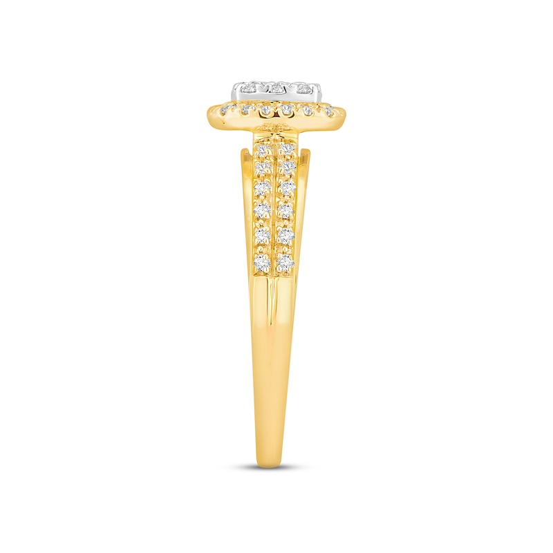 Main Image 2 of Now + Forever Diamond Engagement Ring 3/8 ct tw Round-cut 14K Two-Tone Gold