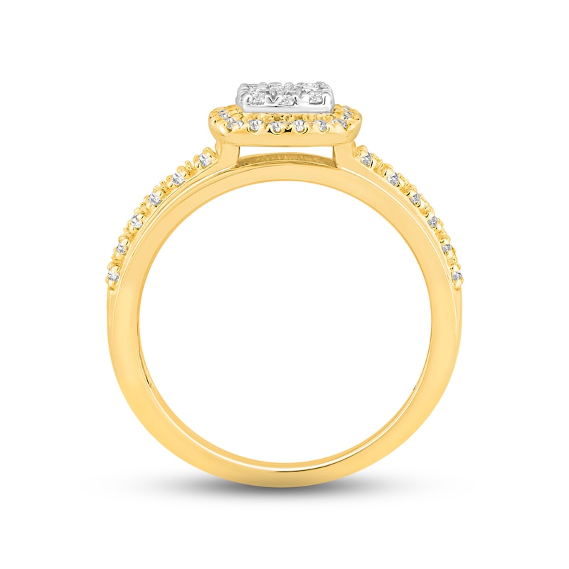 Main Image 3 of Now + Forever Diamond Engagement Ring 3/8 ct tw Round-cut 14K Two-Tone Gold