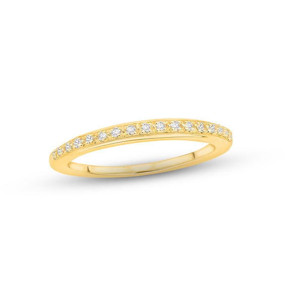 Now + Forever Diamond Wedding Band 1/10 ct tw Round-cut 14K Yellow Gold