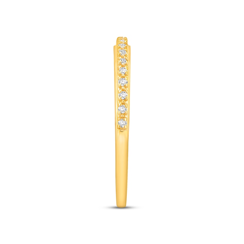 Main Image 2 of Now + Forever Diamond Wedding Band 1/10 ct tw Round-cut 14K Yellow Gold