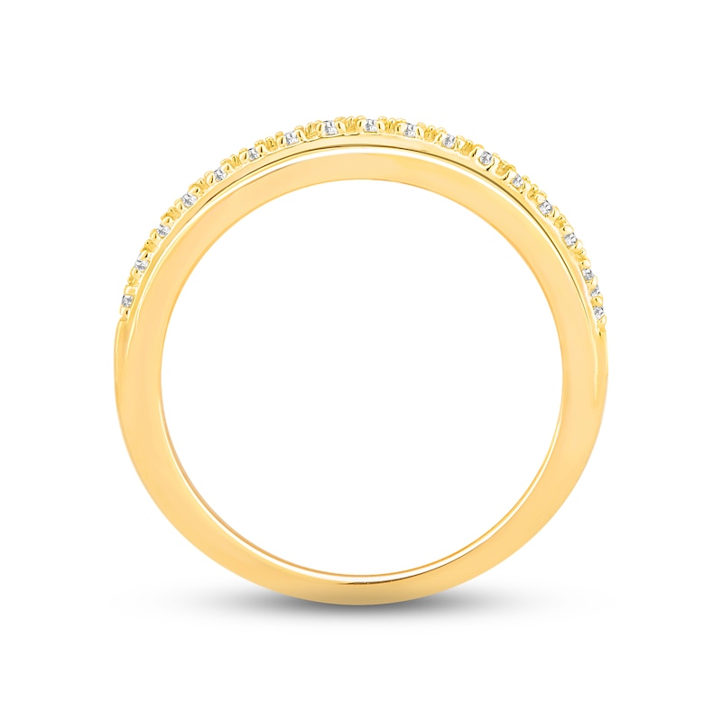 Diamond Wedding Band 1/10 ct tw Round-cut 14K Yellow Gold | Kay