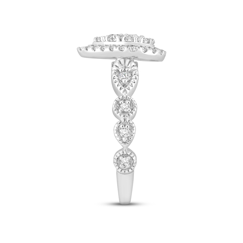 Main Image 2 of Now + Forever Multi-Diamond Engagement Ring 3/4 ct tw Round-cut 14K White Gold