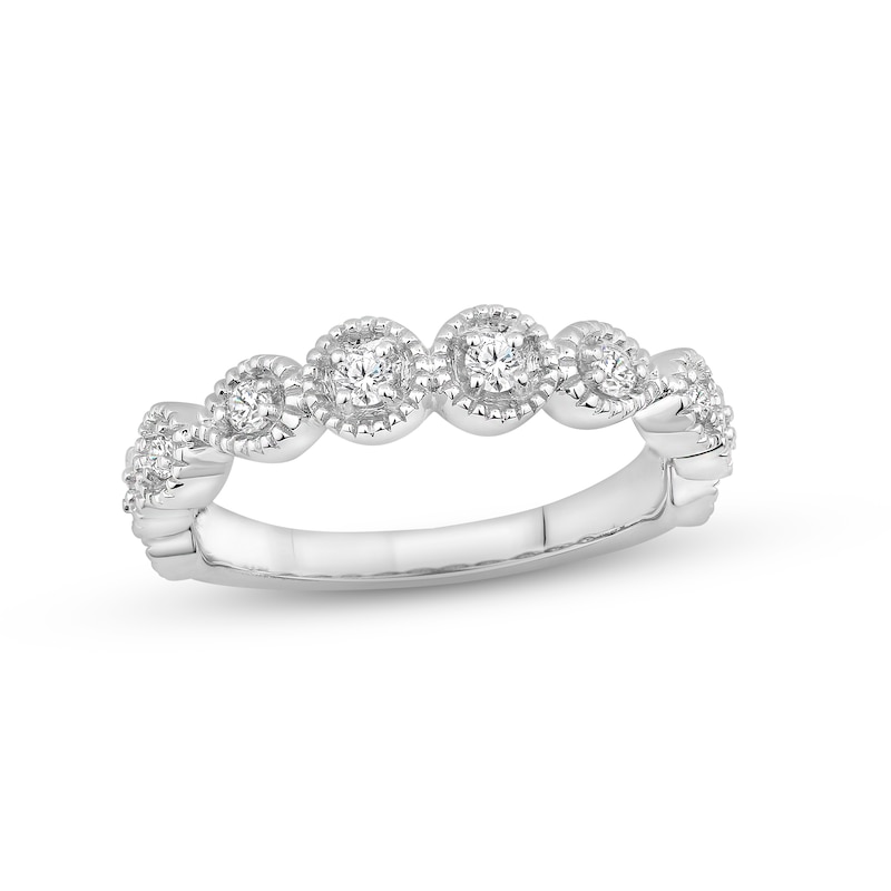 Main Image 1 of Now + Forever Diamond Wedding Band 1/4 ct tw Round-cut 14K White Gold
