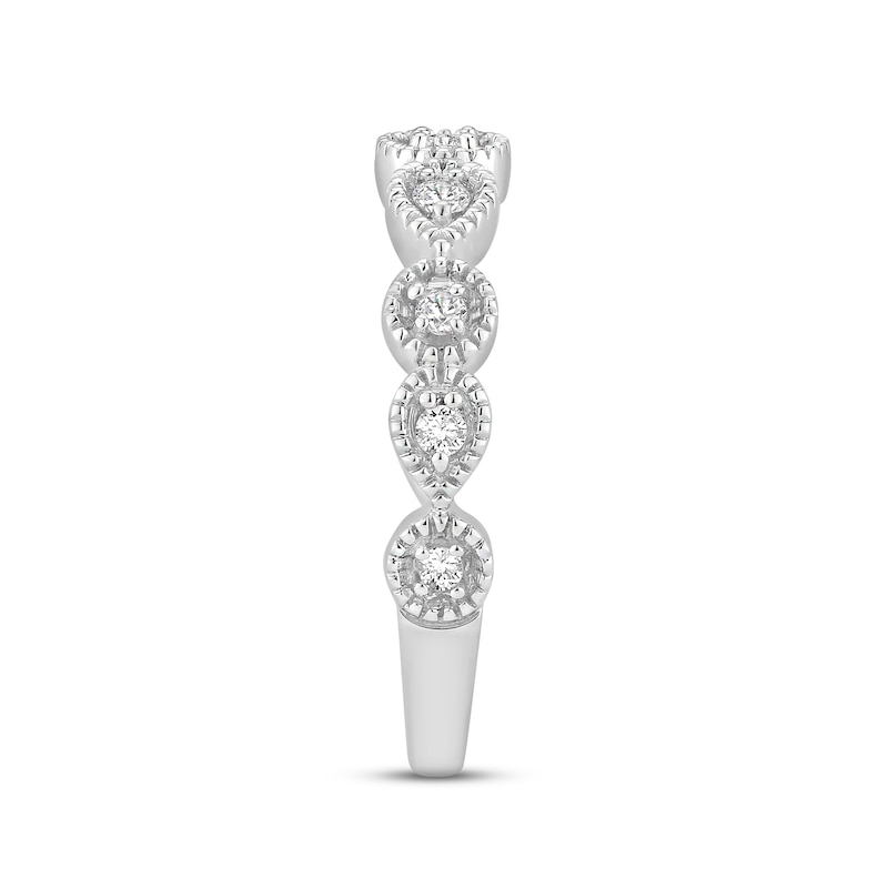 Main Image 2 of Now + Forever Diamond Wedding Band 1/4 ct tw Round-cut 14K White Gold