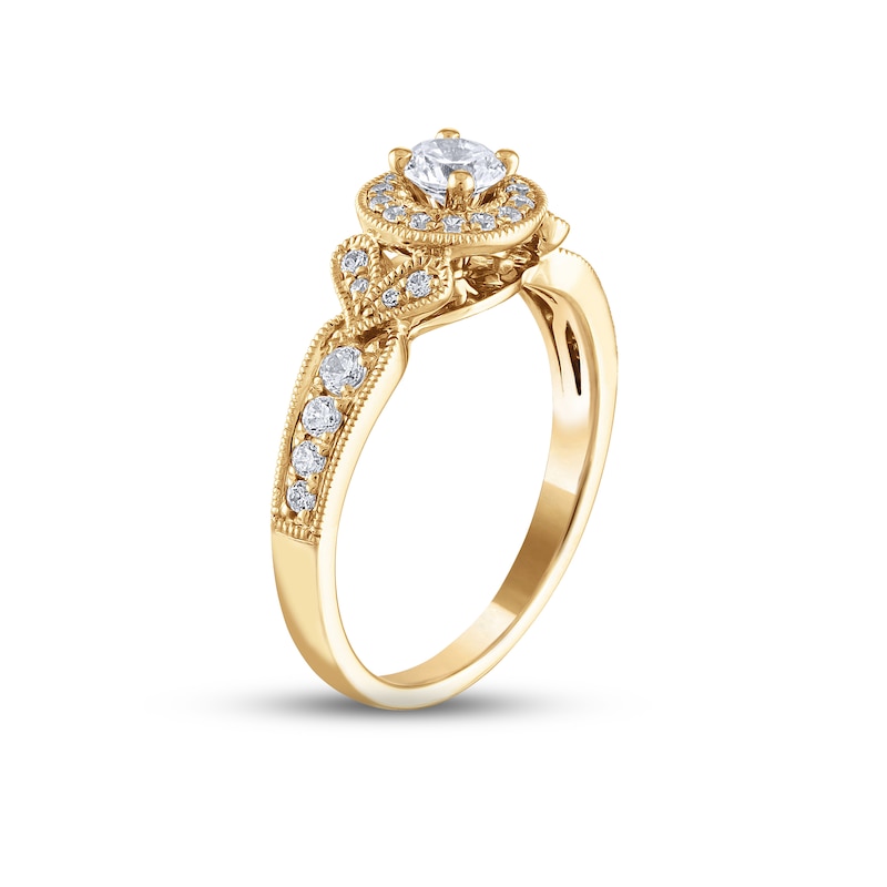 Main Image 2 of Now + Forever Diamond Engagement Ring 5/8 ct tw Round-cut 14K Yellow Gold