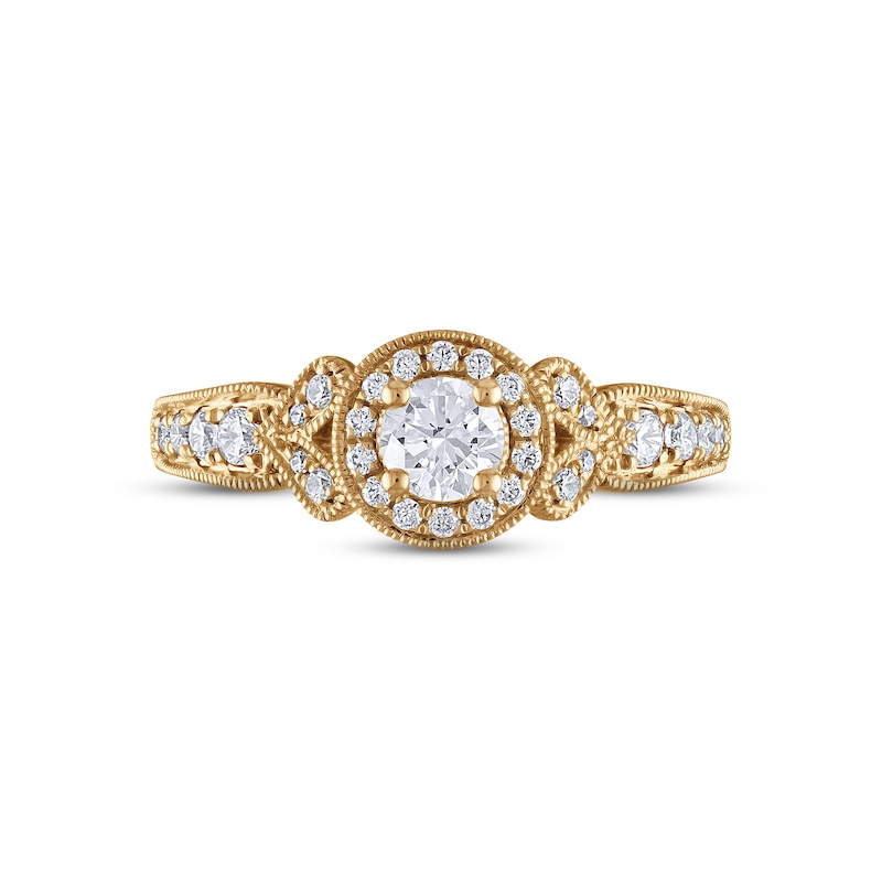 Main Image 3 of Now + Forever Diamond Engagement Ring 5/8 ct tw Round-cut 14K Yellow Gold