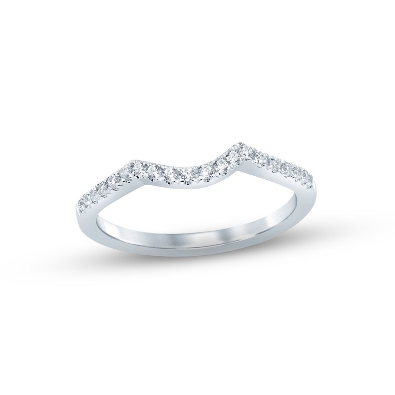 Diamond Wedding Band 1/6 ct tw Round-cut 14K White Gold