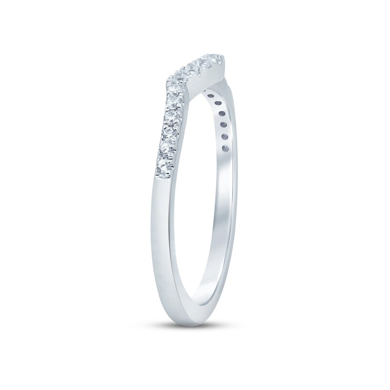 Diamond Wedding Band 1/6 ct tw Round-cut 14K White Gold