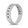 Thumbnail Image 1 of Neil Lane Men's Diamond & Blue Sapphire Wedding Band 1/6 ct tw 14K White Gold