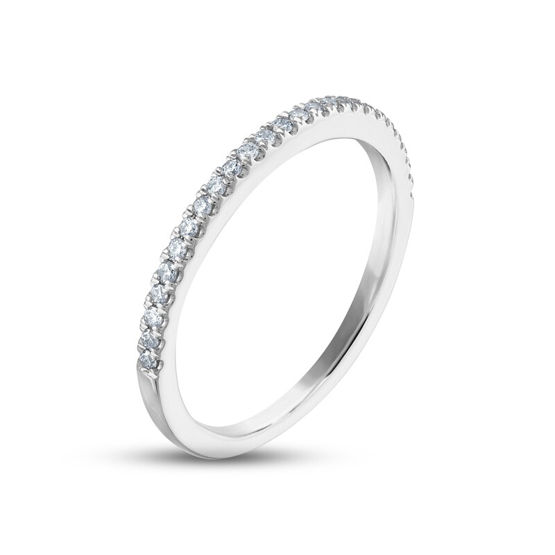 Forever Connected Diamond Wedding Band 1/6 ct tw Round-cut 14K White Gold