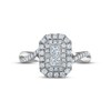 Thumbnail Image 2 of Multi-Diamond Engagement Ring 1 ct tw Princess & Round-cut 14K White Gold