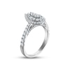 Thumbnail Image 1 of Multi-Diamond Engagement Ring 1 ct tw Pear & Round-cut 14K White Gold