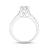 Diamond Engagement Ring 5/8 ct tw Princess & Round-cut 14K White Gold