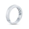 Thumbnail Image 2 of Monique Lhuillier Bliss Men's Diamond Wedding Band 1/4 ct tw Oval & Round-cut 18K White Gold