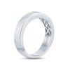 Thumbnail Image 1 of Monique Lhuillier Bliss Men's Diamond Wedding Band 1/4 ct tw Oval & Round-cut 18K White Gold