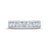 Thumbnail Image 3 of Monique Lhuillier Bliss Men's Diamond Wedding Band 1 ct tw Marquise & Round-cut 18K White Gold