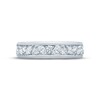 Thumbnail Image 3 of Monique Lhuillier Bliss Men's Diamond Wedding Band 1 ct tw Marquise & Round-cut 18K White Gold