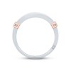 Thumbnail Image 2 of Monique Lhuillier Bliss Men's Diamond Wedding Band 1/2 ct Round-cut 18K Two-Tone Gold