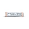 Thumbnail Image 3 of Monique Lhuillier Bliss Men's Diamond Wedding Band 1/2 ct Round-cut 18K Two-Tone Gold
